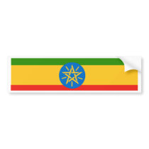Ethiopia Flag bumper stickers by coolcountry Ethiopia Flag bumper stickers