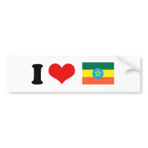 Ethiopia Flag bumper stickers by flagshirts Ethiopia Flag bumper stickers
