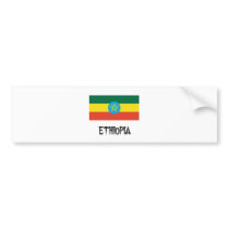 Ethiopia Flag bumper stickers by flagshirt Ethiopia Flag bumper stickers