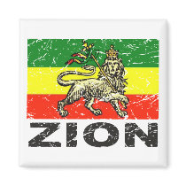 Ethiopia Flag Circa 1840 Rastafari Refrigerator Magnet