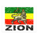 Ethiopia Flag Circa 1840 Rastafari Postcard