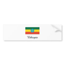 Ethiopia Flag Design Bumper Stickers