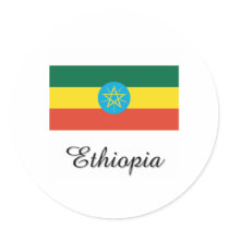 Ethiopia Flag Design stickers by flagshirt Ethiopia Flag Design stickers