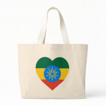 Ethiopia Flag Heart bags by Vexillophile Ethiopia Flag Heart bags