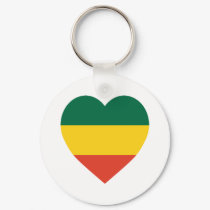 Ethiopia Flag Heart keychains