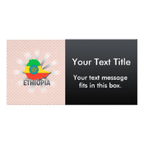 Ethiopia Flag Map 2.0 Photo Card