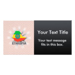 Ethiopia Flag Map 2.0 Photo Card