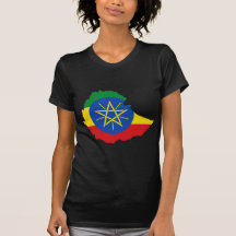 Ethiopia Flag Map ET Shirt