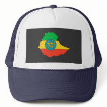 Ethiopia flag map hats