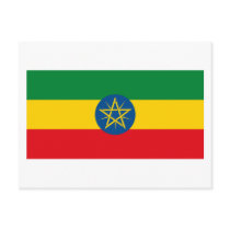 Ethiopia Flag Postcard by FlagTshirts Ethiopia Flag Postcard