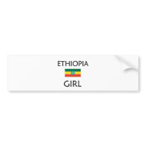 ETHIOPIA GIRL bumper stickers by flagshirt ETHIOPIA GIRL bumper stickers