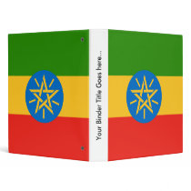 Ethiopia High quality Flag 3 Ring Binders
