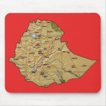 Ethiopia Map Mousepad