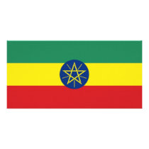 Ethiopia National Flag Customized Photo Card