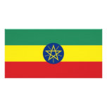 Ethiopia National Flag Customized Photo Card