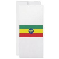 Ethiopia National Flag Full Color Rack Card