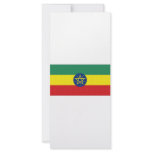 Ethiopia National Flag Full Color Rack Card