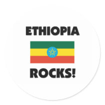Ethiopia Rocks stickers by flagshirt Ethiopia Rocks stickers