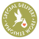 Ethiopia Stickers - green sticker