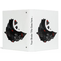 Ethiopia Trendy Peace Sign with Ethiopian map Vinyl Binders