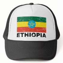 Ethiopia Vintage Flag Trucker Hats