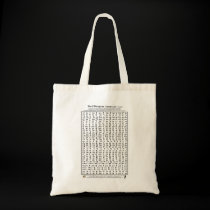 Ethiopian Alphabet - Amharic Fidel Tote Bag bags