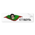 Ethiopian angel red-green-yellow bumper stickers