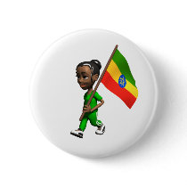 Ethiopian Girl Pin