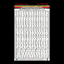 Ethiopian World Federation Amharic Alphabet Chart posters