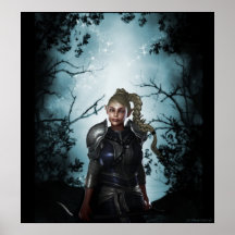 Ethna - Female Elf Poster