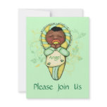 ethnic, black, ethnic baby, invitations, holidays,