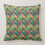 ethnic colorful pattern throw pillow