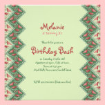 Ethnic Decorative Chevron Birthday Party Invite invitations
