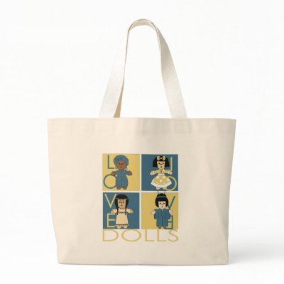 Ethnic Dolls Tote Bag by dollfriends