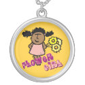 Ethnic Flower Girl Necklace necklace