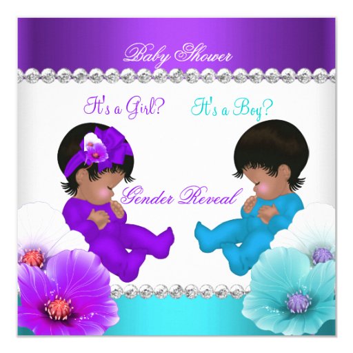 blue and purple invitations