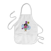 Ethnic Girls I'm 5 5th Birthday Aprons