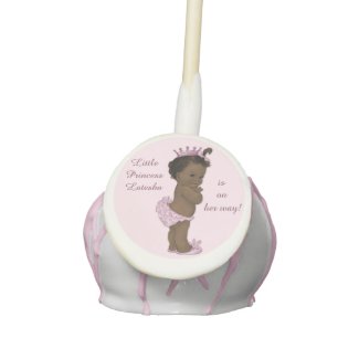 Ethnic Princess Personalized Baby Shower Cake Pops