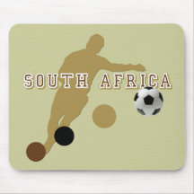 Ethnic South Africa Earth Tones Soccer player Mousepads