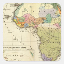 Ethnographic Map of Africa Stickers