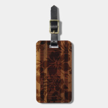 Etiquetas de madera del equipaje de la tabla hawai etiquetas para equipaje