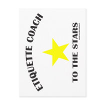 ETIQUETTE COACH TO THE STARS postcards
