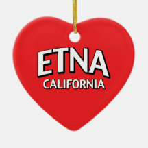 Etna California Christmas Tree Ornaments