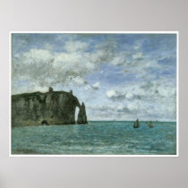 Etretat, the Porte d'Aval,1890 Print