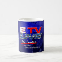 ETV Live 11oz or 15oz Coffee Mug with background mugs