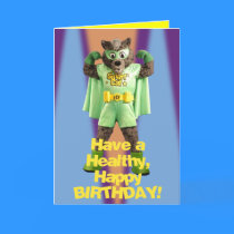 ETV Smart Cat Birthday Card by ETVMarketing ETV Smart Cat Birthday Card