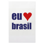 eu amo brasil customized stationery