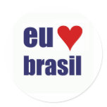 eu amo brasil stickers