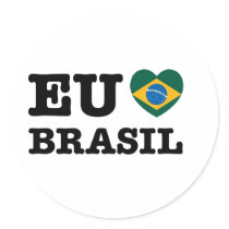 Eu Amo Brasil Sticker