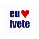 eu amo ivete post card